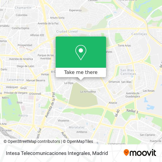 mapa Intesa Telecomunicaciones Integrales