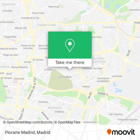 Florarte Madrid map