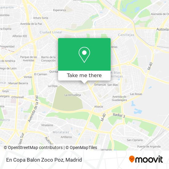 En Copa Balon Zoco Poz map