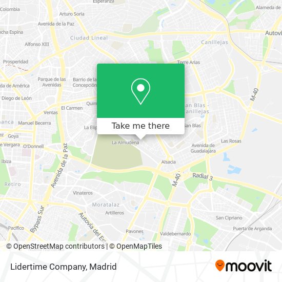 Lidertime Company map