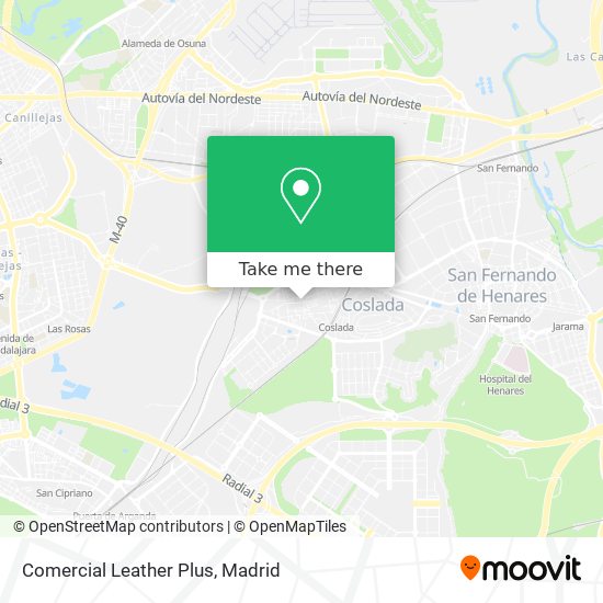 Comercial Leather Plus map