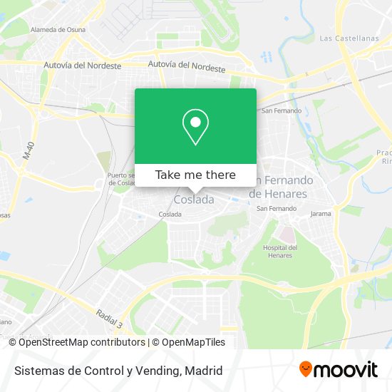 mapa Sistemas de Control y Vending