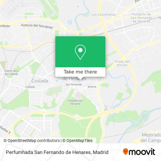 Perfumhada San Fernando de Henares map