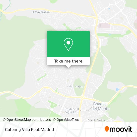 mapa Catering Villa Real