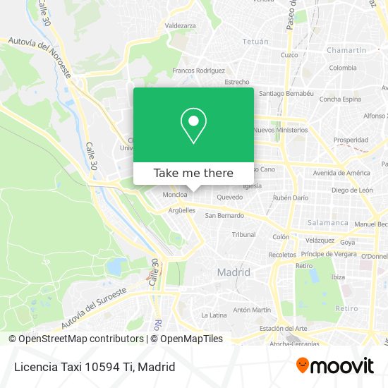 Licencia Taxi 10594 Ti map