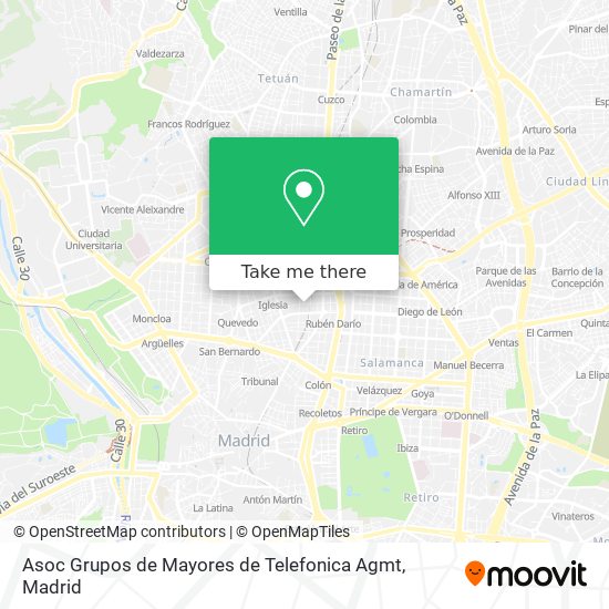 Asoc Grupos de Mayores de Telefonica Agmt map