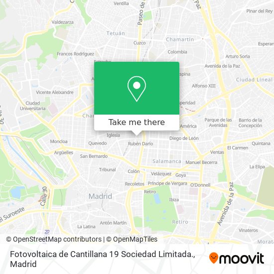 Fotovoltaica de Cantillana 19 Sociedad Limitada. map