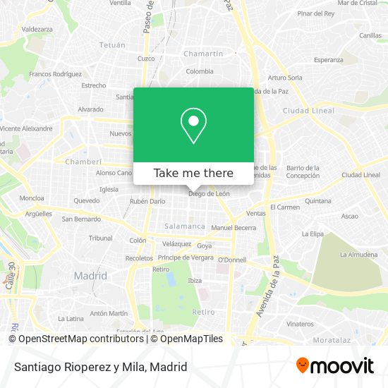 Santiago Rioperez y Mila map