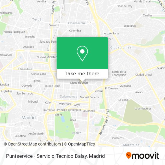 mapa Puntservice - Servicio Tecnico Balay