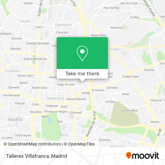 Talleres Villafranca map