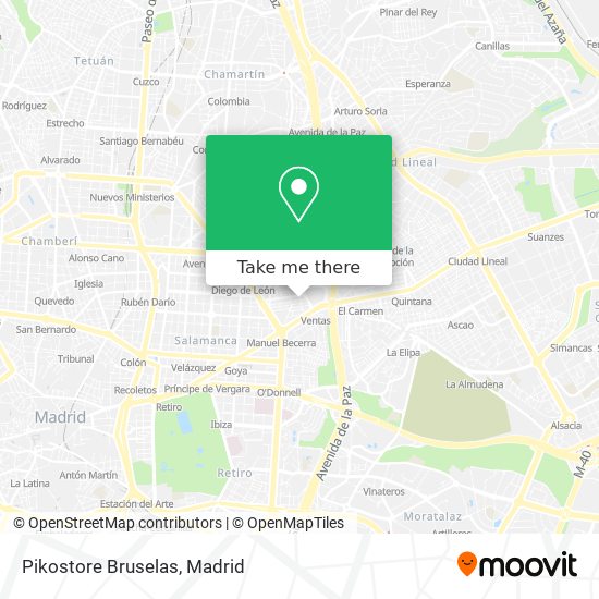 mapa Pikostore Bruselas