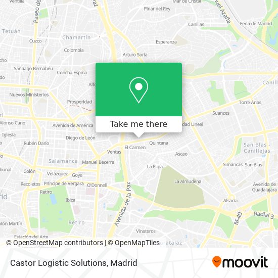 mapa Castor Logistic Solutions