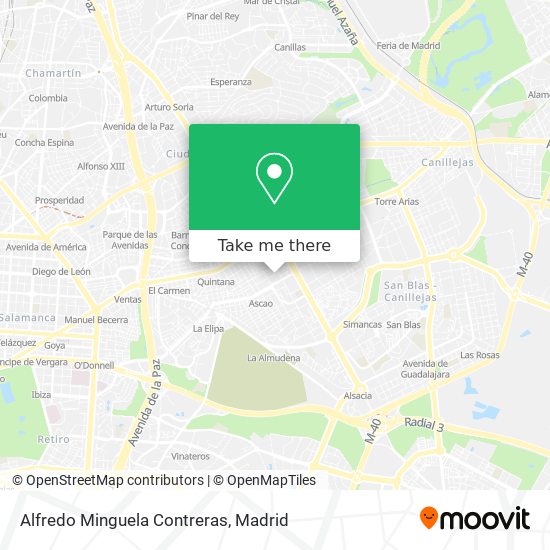 Alfredo Minguela Contreras map