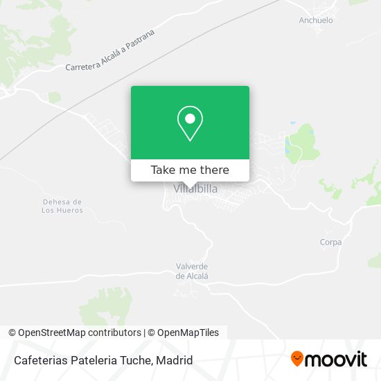 mapa Cafeterias Pateleria Tuche