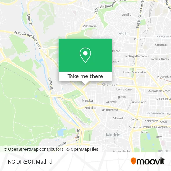 ING DIRECT map