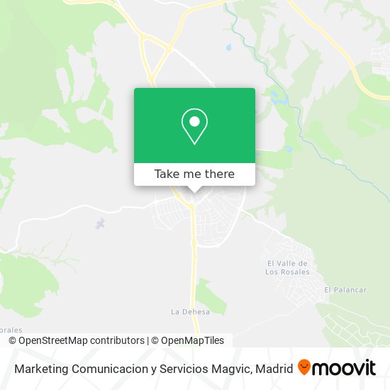 Marketing Comunicacion y Servicios Magvic map