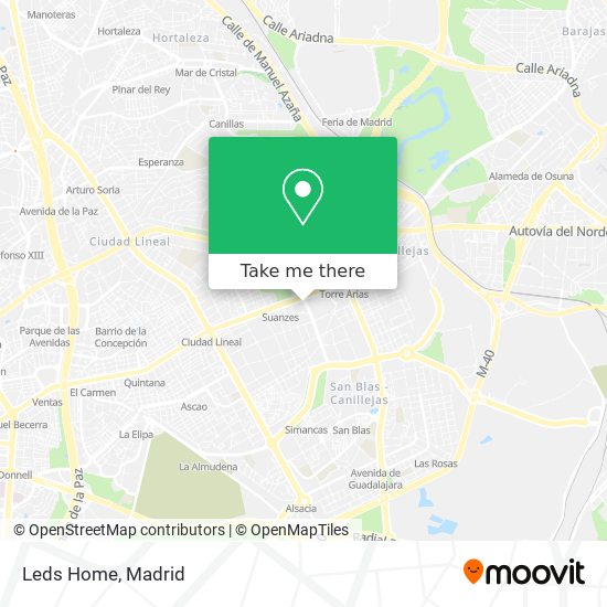 Leds Home map