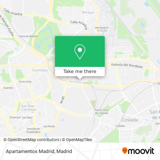 Apartamentos Madrid map