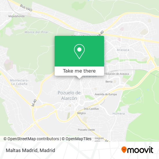 Maltas Madrid map