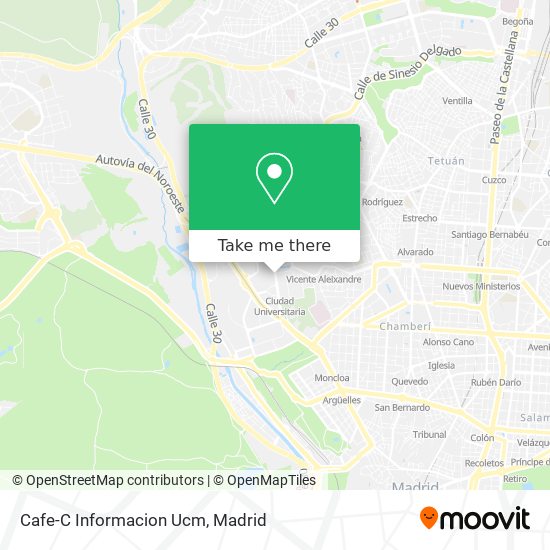 Cafe-C Informacion Ucm map