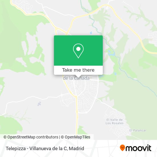 mapa Telepizza - Villanueva de la C