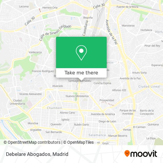 mapa Debelare Abogados