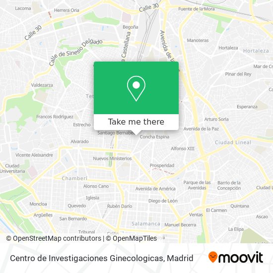 mapa Centro de Investigaciones Ginecologicas