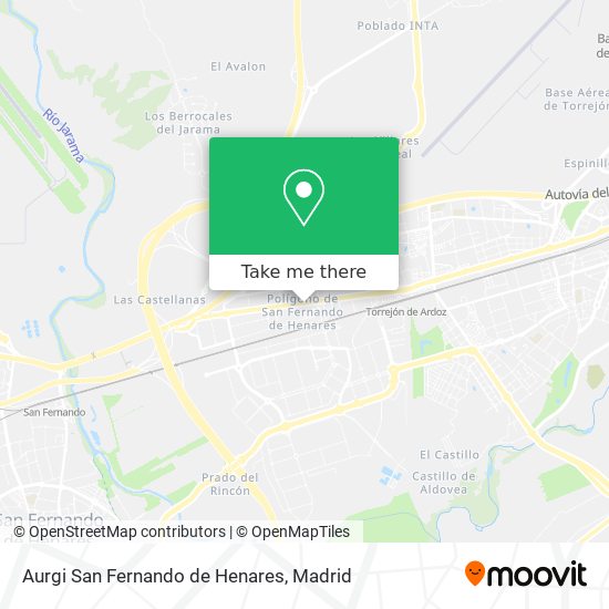 Aurgi San Fernando de Henares map