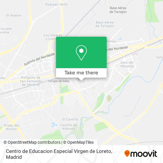 mapa Centro de Educacion Especial Virgen de Loreto