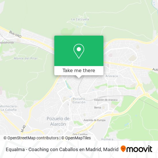 mapa Equalma - Coaching con Caballos en Madrid