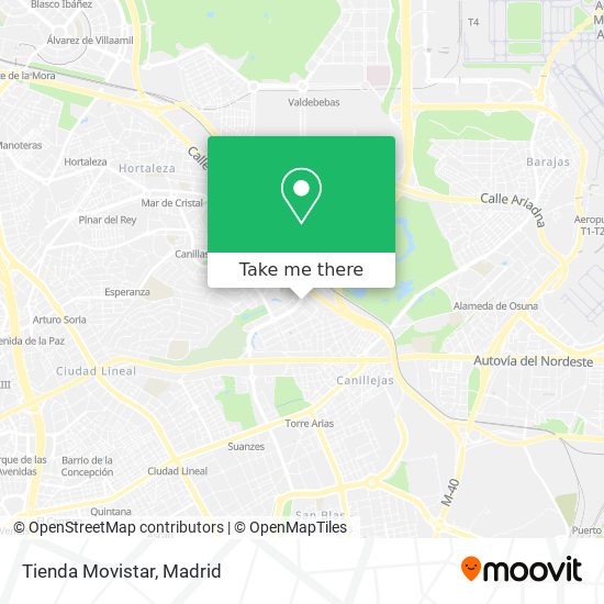 Tienda Movistar map