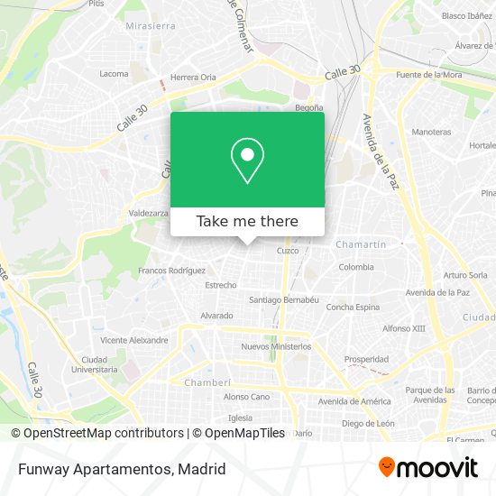 Funway Apartamentos map