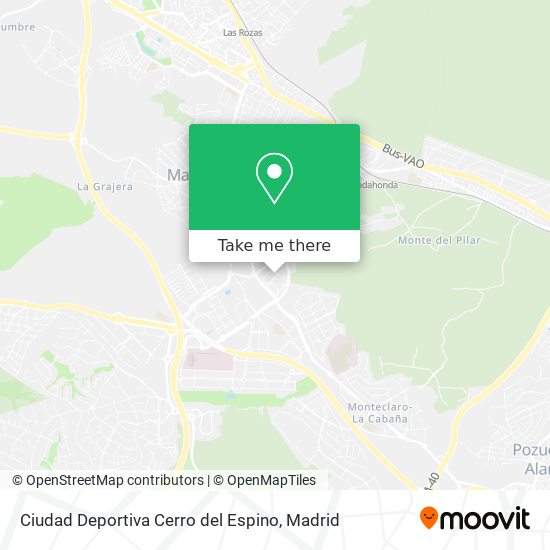 mapa Ciudad Deportiva Cerro del Espino