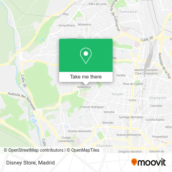 Disney Store map