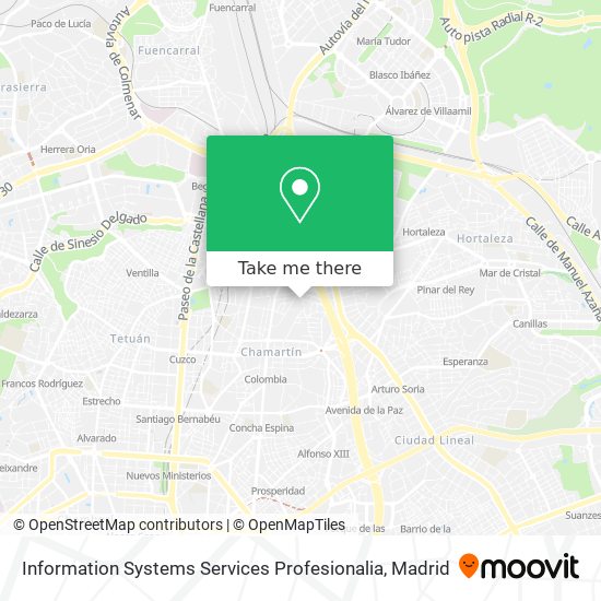Information Systems Services Profesionalia map