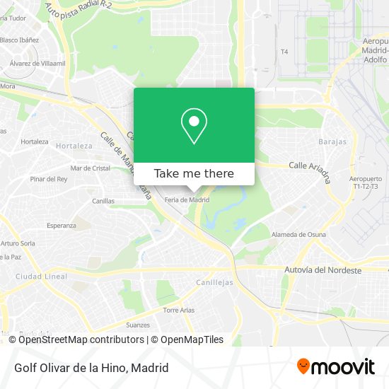 mapa Golf Olivar de la Hino