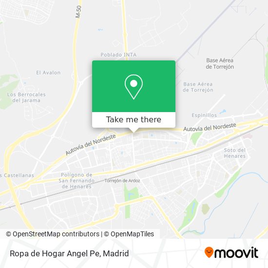 Ropa de Hogar Angel Pe map