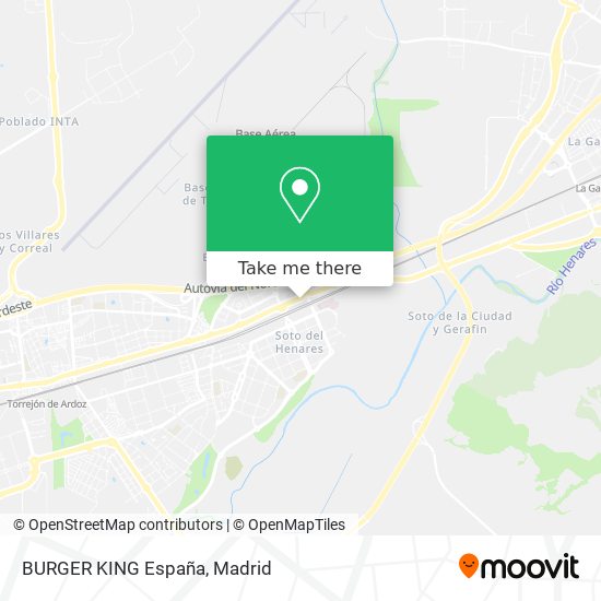 BURGER KING España map