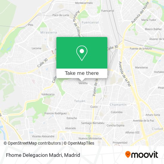 Fhome Delegacion Madri map