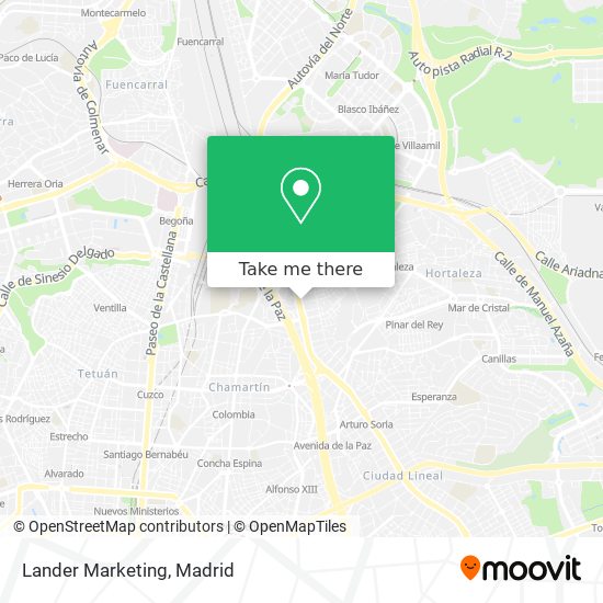 mapa Lander Marketing