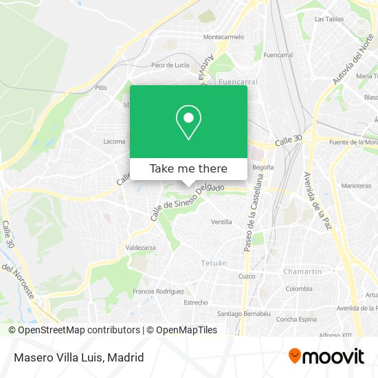 Masero Villa Luis map