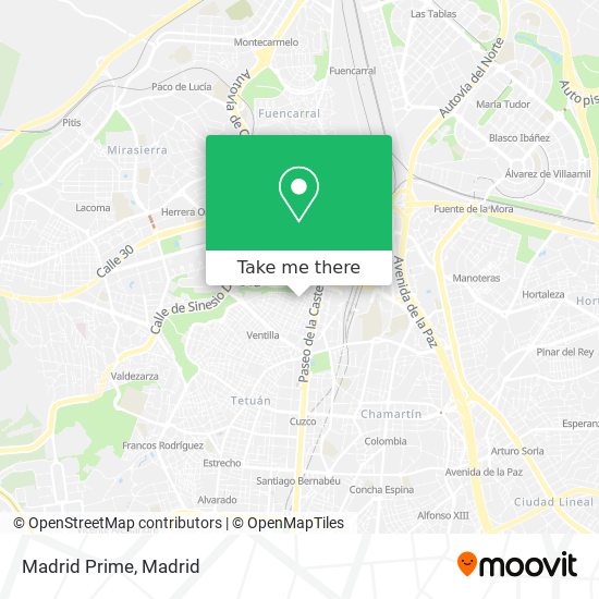 mapa Madrid Prime