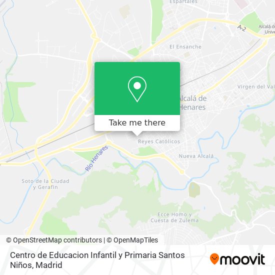 mapa Centro de Educacion Infantil y Primaria Santos Niños