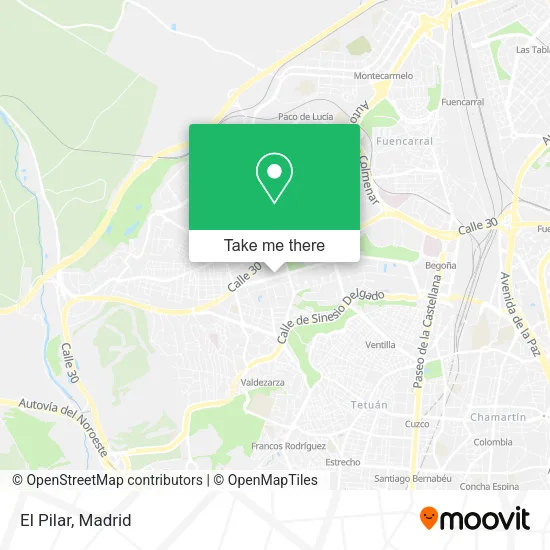 El Pilar map