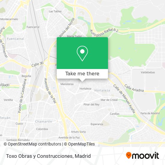Toxo Obras y Construcciones map