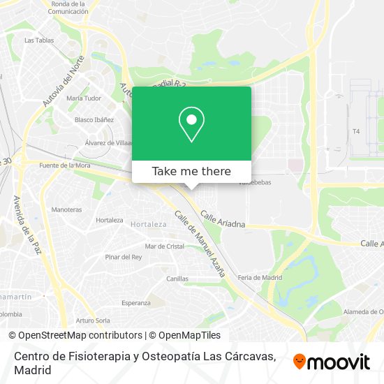 Centro de Fisioterapia y Osteopatía Las Cárcavas map