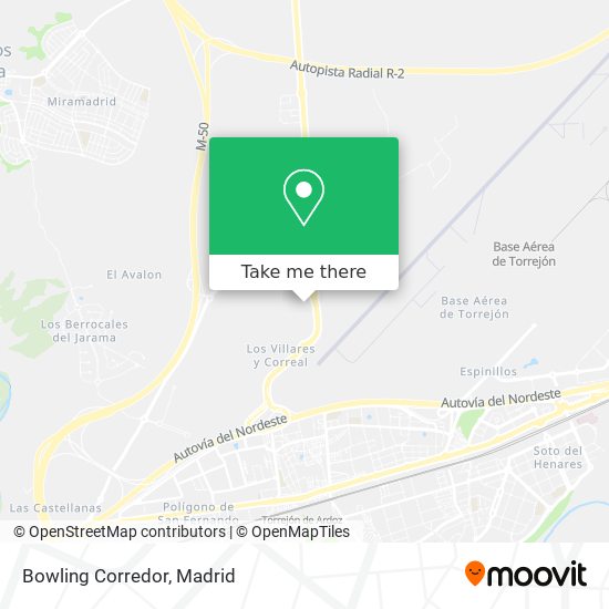 Bowling Corredor map