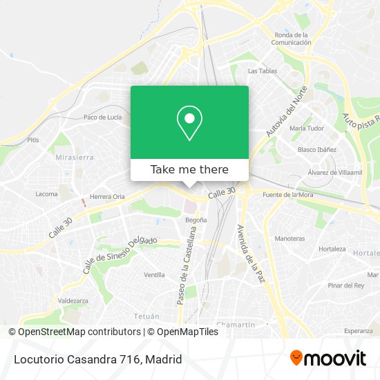 Locutorio Casandra 716 map