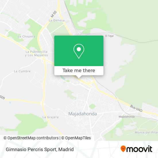 mapa Gimnasio Percris Sport