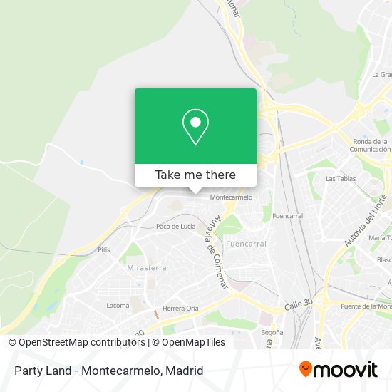 Party Land - Montecarmelo map